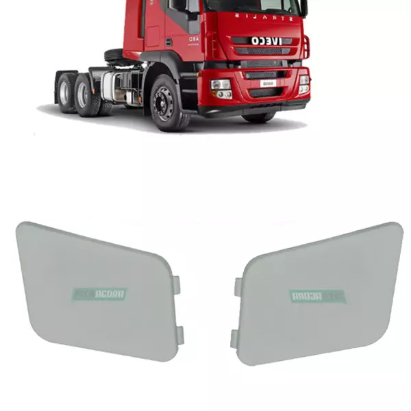 PAR ACABAMENTO PARACHOQUE LATERAL ESTRIBO IVECO STRALIS 2008... (K.504187427-504