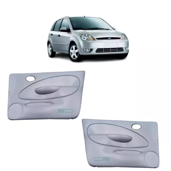 PAR FORRO PORTA DIANTEIRA FIESTA 4 PORTAS ELETRICO 2002 A 2007 (K.FP259-FP258)