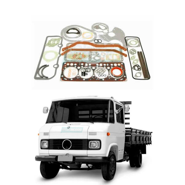JOGO JUNTA COMPLETO MOTOR MB OM364 OM364A OM364LA 709 912 CABECOTE 98MM COM GAXE