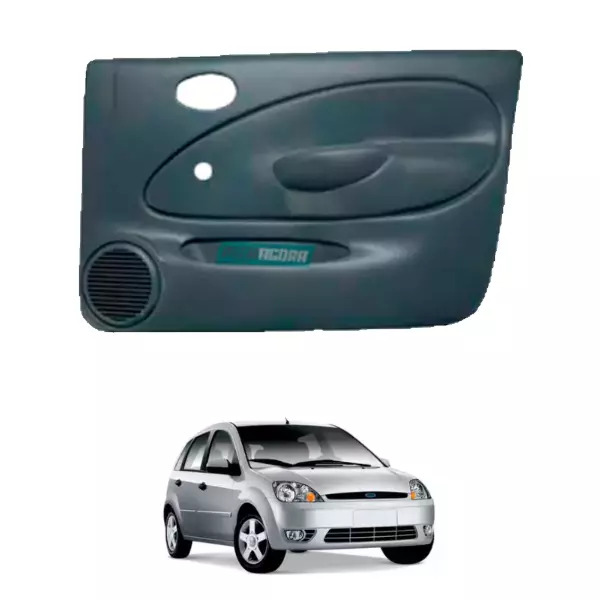 FORRO PORTA DIANTEIRA DIREITO FIESTA 4 PORTAS 2002 A 2007 COM TELA MANUAL (FP106
