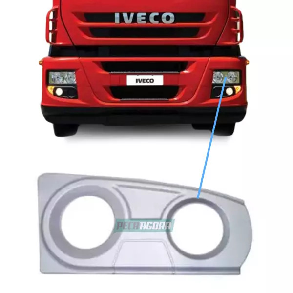 ACABAMENTO FAROL NEBLINA MILHA LD DIREITO PARA IVECO STRALIS TODOS APOS 2008 (50