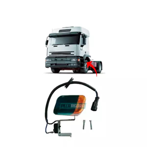 LANTERNA SETA LATERAL LADO ESQUERDO IVECO EUROTECH  (500368111,.-.)