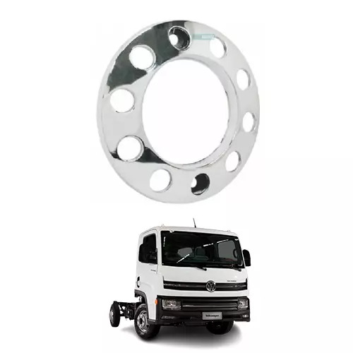 CALOTA CROMADA 10 FUROS VW MAN A20 A22,5 13170E 13180E 13190 15170E 15180E 15180