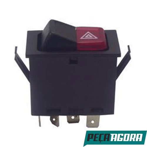 INTERRUPTOR EMERGENCIA ALERTA PRETO VW VOLKSWAGEN (ZBC95323505)