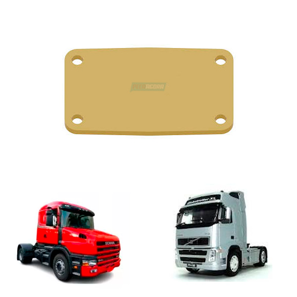 TAMPA INFERIOR COMPRESSOR  BLOCO 2 CILINDROS 88MM LP48 LP49 SCANIA VOLVO (MGK255