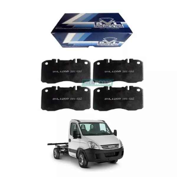 JOGO DE PASTILHA FREIO DIANTEIRO PARA IVECO DAILY 70C16 70C16HD 70C17 70C17HD CI