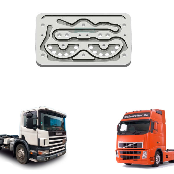 PLACA INTERMEDIARIA COMPRESSOR  2 CILINDROS 88MM GOVERNADO SCANIA VOLVO (MGK2626