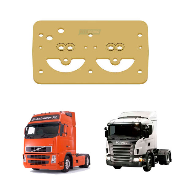 PLACA ASSENTO DE VALVULA COMPRESSOR 2 CILINDROS 88MM ACO SCANIA VOLVO (MGK2630)