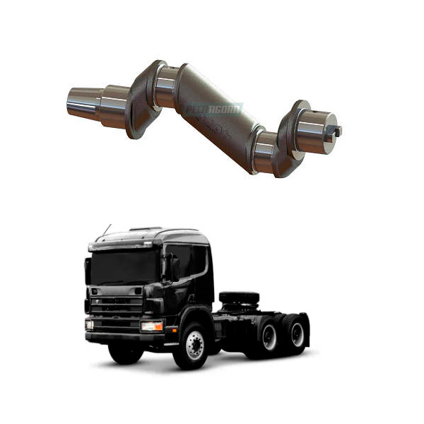 VIRABREQUIM COMPRESSOR 2 CILINDRO 88MM SCANIA SERIE 4 COM CHAVETA SCANIA  (MGK28