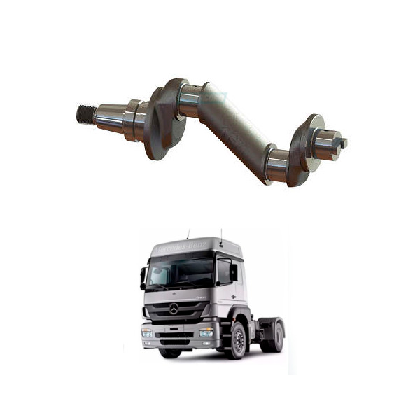 VIRABREQUIM COMPRESSOR 2 CILINDROS MB AXOR O500 OM457 FORJADO (MGK2810)