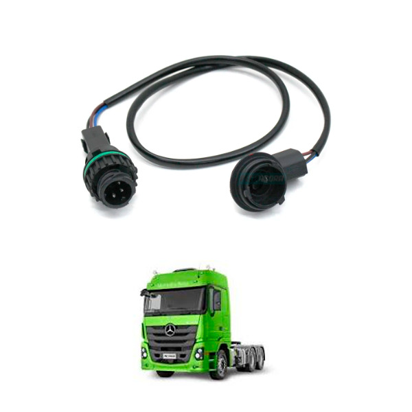 CONECTOR SOQUETE CHICOTE 3 VIAS LANTERNA PISCA SETA LATERAL ESTRIBO QUADRADA MB 