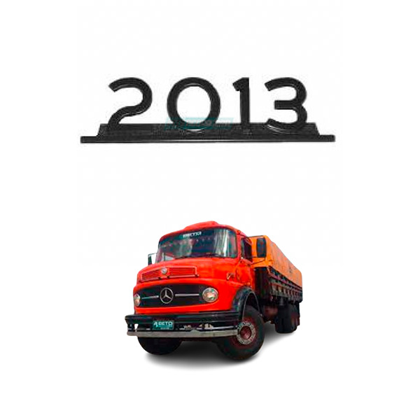 EMBLEMA 2013  METAL PRETO MB 2013 (3458179014-1229)