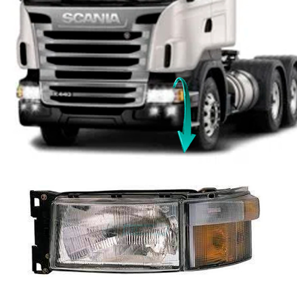 FAROL PRINCIPAL PISCA SCANIA SERIE 4 (V.1732509-1467000-1407942-L0113016-1732510