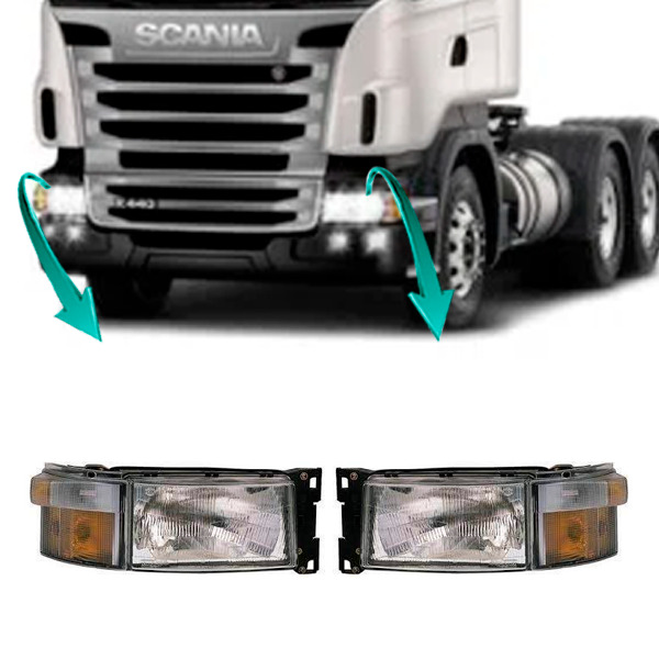 PAR FAROL PRINCIPAL PISCA SCANIA SERIE 4 (K.1732509-1467000-1732510-1467003)