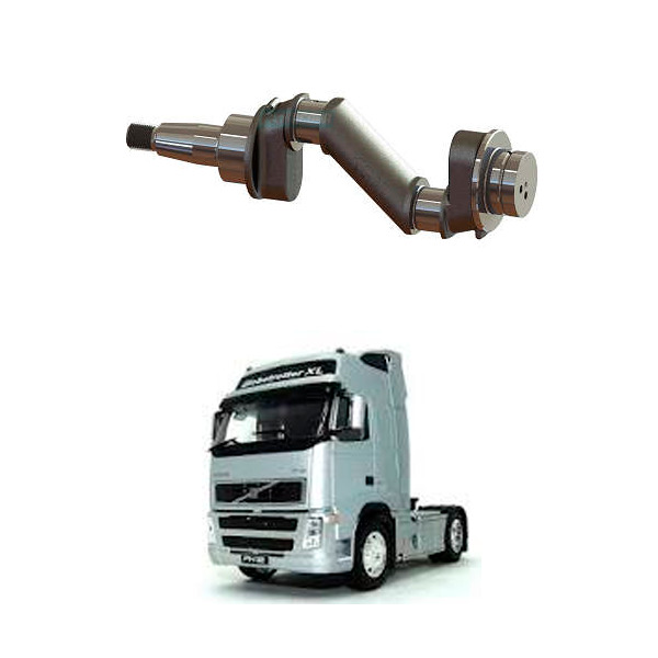 VIRABREQUIM COMPRESSOR 2 CILINDROS VOLVO FH FM NH 13 (MGK2852)