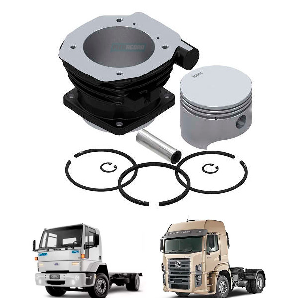 KIT CILINDRO PISTAO E ANEIS Ø 75MM LK15 AGRICOLA IVECO MERCEDES BENZ VOLKSWAGEN