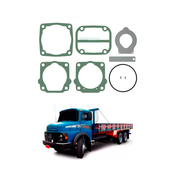 KIT REPARO COMPRESSOR LK 15 PARCIAL AGCO GMC IVECO MERCEDES BENZ METALFOR VOLKSW