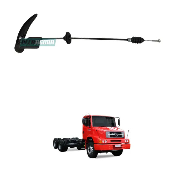 CABO ABERTURA CAPO ESQUERDO COM ALAVANCA MB L1218 L1218R L1418 L1418R L1620 345M