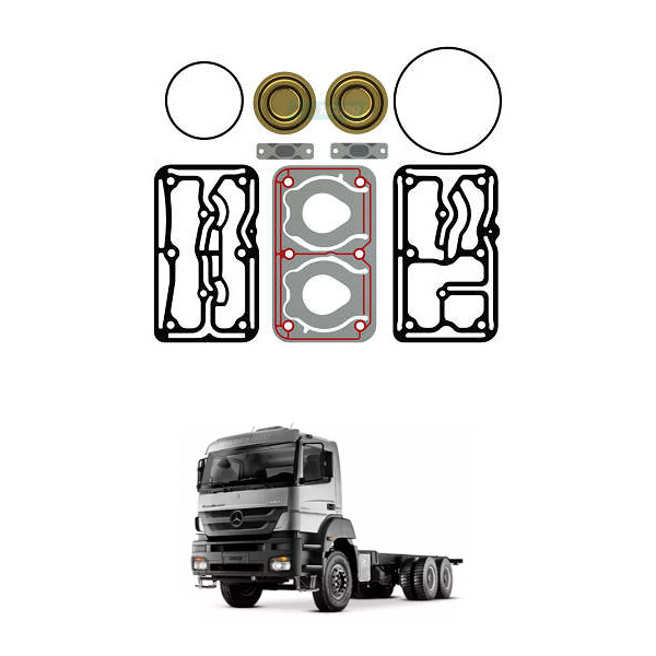 KIT REPARO COMPRESSOR 2 CILINDROS MB AXOR O500 OM926 REGULADO (0011306815-MGK342