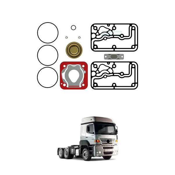 KIT REPARO COMPRESSOR MONO CILINDROCOBECOTE ALONGADO REGULADO MERCEDES BENZ VOLK