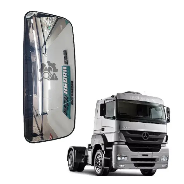 VIDRO ESPELHO RETROVISOR PRINCIPAL ELETRICO COM AVARIA MB AXOR ATEGO COM DESEMBA
