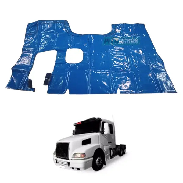 TAPETE VINIL AZUL SEM RECORTE DO BANCO CARONA VOLVO NH12 GLOBETROTTER BICUDO ANO