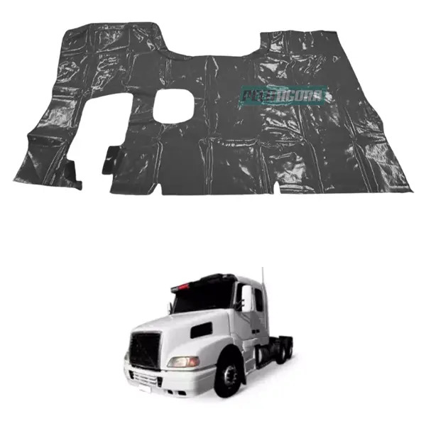 TAPETE VINIL PRETO SEM RECORTE BANCO CARONA VOLVO NH12 GLOBETROTTER BICUDO ANO 2