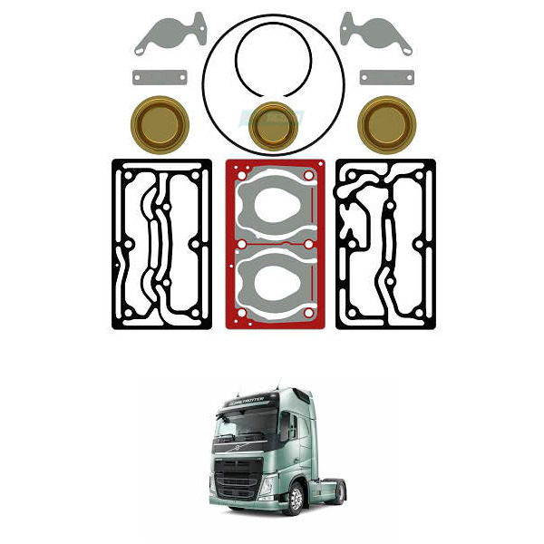 KIT REPARO COMPRESSOR VOLVO FH FM NH 13 (MGK3448)