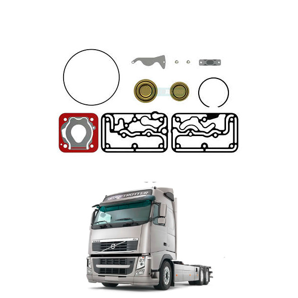 KIT REPARO COMPRESSOR VOLVO FH FM NH 13 ALONGADO (MGK3456)