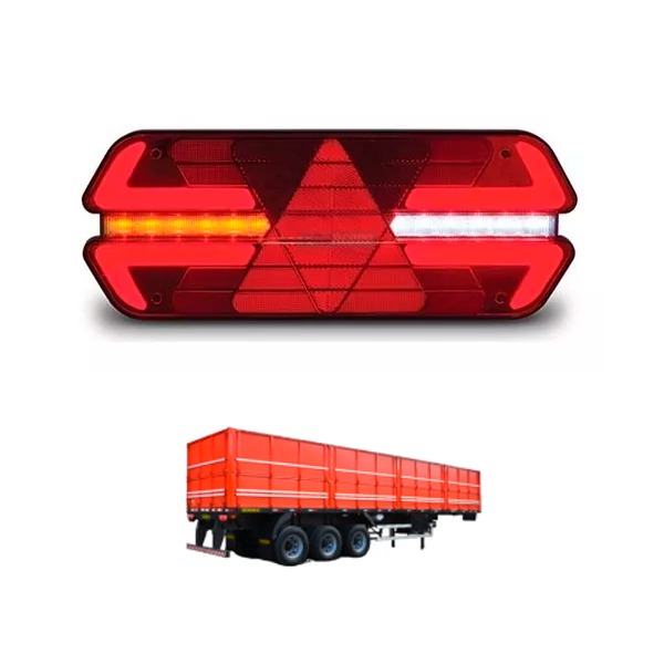 LANTERNA TRASEIRA CARRETA IMPLEMENTO 24V TRIPLO X LED ESQUERDO (PL14523447)