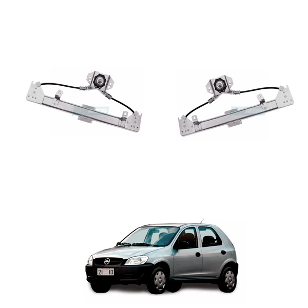 PAR MAQUINA VIDRO MANUAL TRASEIRA CELTA 02 A 06 4 PORTAS PINO BAIXO (K.93363859-
