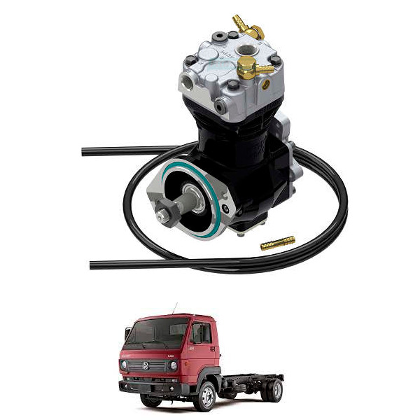 COMPRESSOR DE AR SUBSTITUICAO VW MICRO BUS 8160E 9160E COM KIT (2P0100759B-MGK65