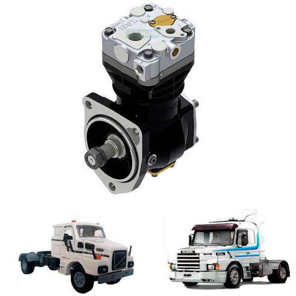 COMPRESSOR DE AR SUBSTITUI VARGA EL1600 SCANIA VOLVO (MGK65200)