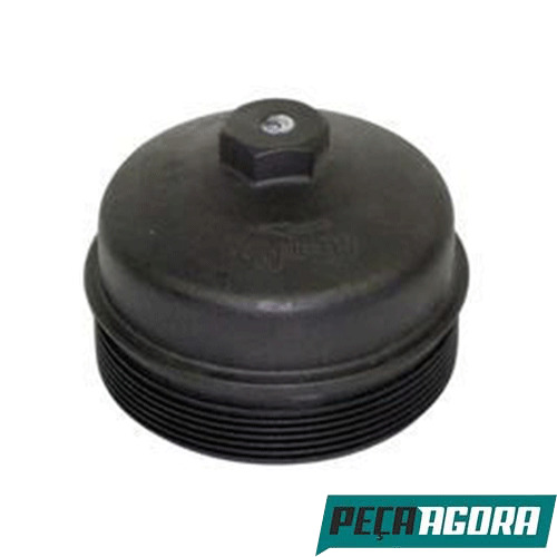 TAMPA FILTRO OLEO C FURO BUJAO EXTERNO MB 1938 - 140MM CAMINHAO MERCEDES BENZ (4