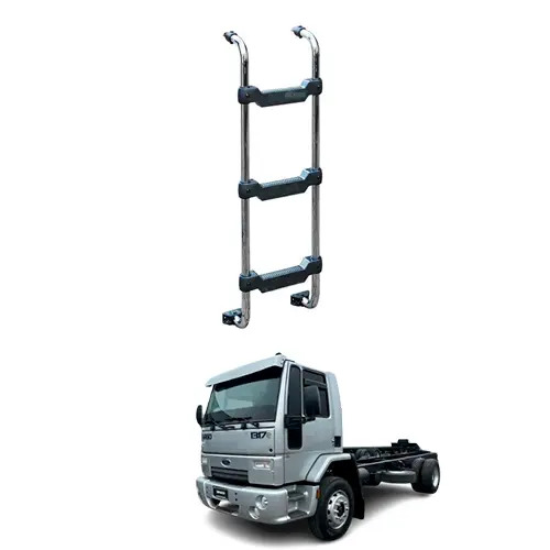 ESCADA CROMADA 935MM X 3 DEGRAUS FORD CARGO ATE 2010 (B003B)