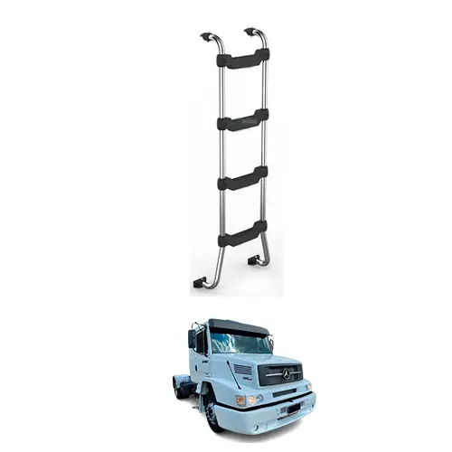 ESCADA CROMADA 1420MM X 4 DEGRAUS MB 1634 1935 1941 SCANIA 113 113 T R  (B004)