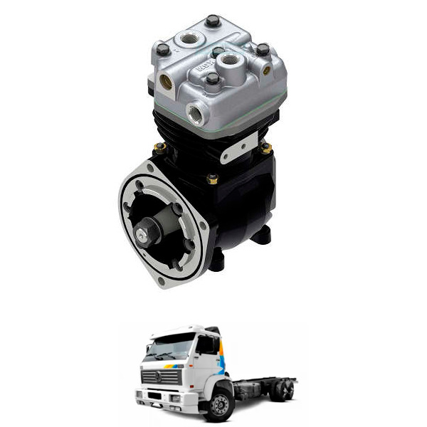 COMPRESSOR DE AR LK 38 LUBRIFICADO PELO FLANGE DESCENT GOVERNADO FORD F14000 VW 