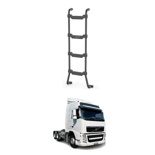ESCADA PRETA 1660MM X 4DEGRAUS VOLVO FH CABINE BAIXA ATE 2013 NH (B006P)