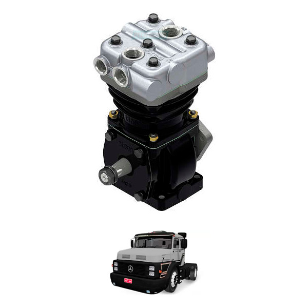 COMPRESSOR DE AR LK 38 MERCEDES BENZ MOTOR OM355 (0021311501-MGK65760)