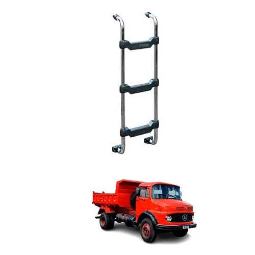 ESCADA CROMADA 1150MM X 3 DEGRAUS MB 1113 1114 1313 1513 2213 (103042-B008D)