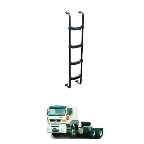 ESCADA PRETA 1800MM X 4DEGRAUS MB 1938S ATEGO CABINE ALTA AXOR  (B008J)