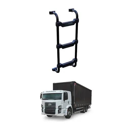 ESCADA PRETA 1200MM X 3DEGRAUS VW CONSTELLATION BAIXA  (B009E)