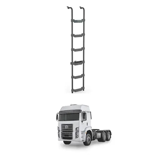 ESCADA PRETA 1855MM X 6 DEGRAUS SCANIA CABINE R NORMAL MODELO LONGO S6 NTG (B010