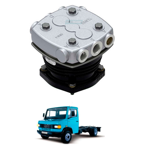 COMPRESSOR INTEGRADO 94MM PADRAO COM KIT MERCEDES BENZ OM352 OM366 OM364 (MGK658