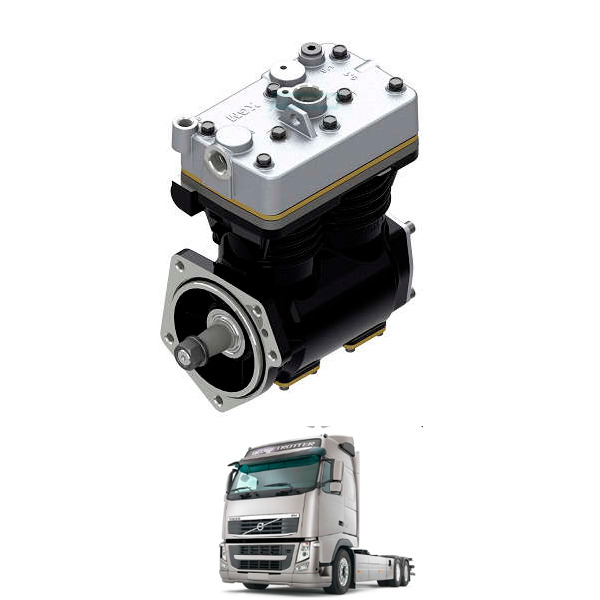 COMPRESSOR DE AR LK 4985 VOLVO FH12 FM12 NH12 B12 B12M  (20429343-MGK67050)
