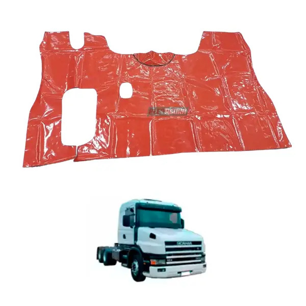 TAPETE VINIL VERMELHO SEM RECORTE DO BANCO CARONA PARA SCANIA 114 124 BICUDO ANO