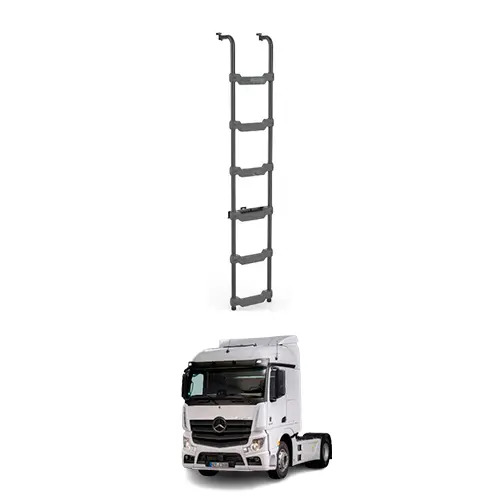 ESCADA PRETA 2000MM X 6DEGRAUS MB NEW ACTROS CABINE ALTA 2020... (B011J)