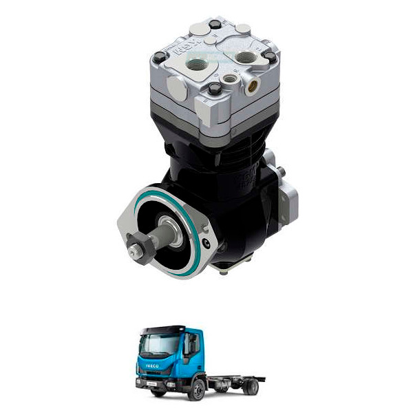 COMPRESSOR DE AR 92MM IVECO TECTOR (MGK65690)
