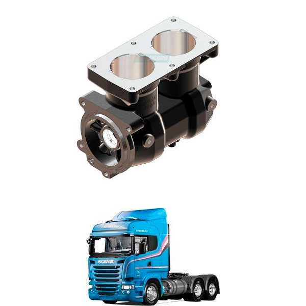 BLOCO COMPRESSOR 2 CILINDROS 86MM SCANIA SERIE 5 (MGK2039)