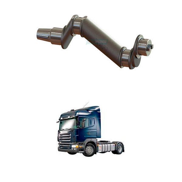 VIRABREQUIM COMPRESSOR 2 CILINDROS SCANIA SERIE 5 CONE MENOR (MGK2854)